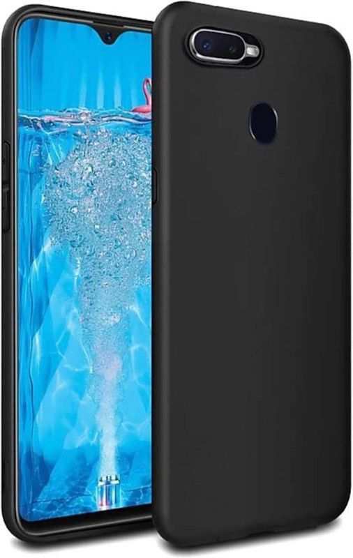 ROYALBASE Back Cover for OPPO K1  (Black, Grip Case, Silicon, Pack of: 1)
