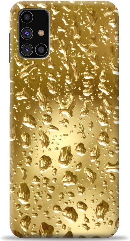 Loffar Back Cover for Samsung Galaxy M31s  (Gold, Shock Proof, Pack of: 1)