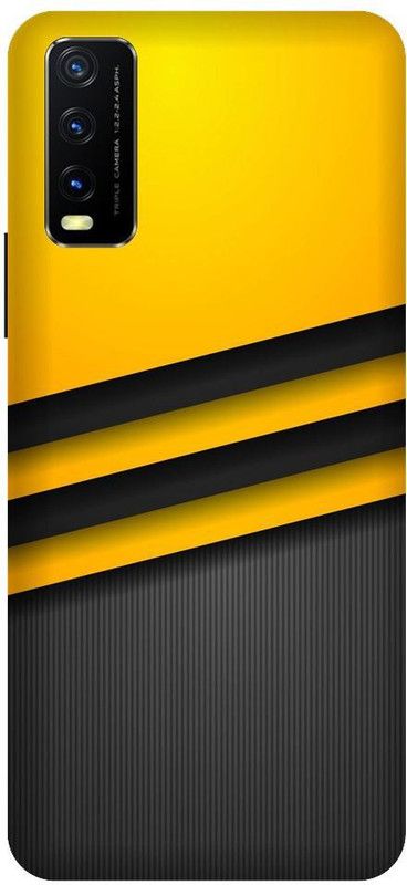 URCHIN Back Cover for Vivo Y20 Abstrect, Pattern, Colour, Solid, Black, Cool  (Multicolor, Shock Proof)