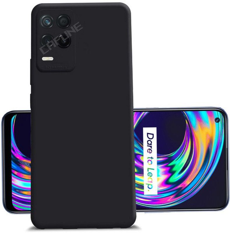 Cafune Back Cover for Realme 8 5G  (Black, Grip Case, Silicon, Pack of: 1)