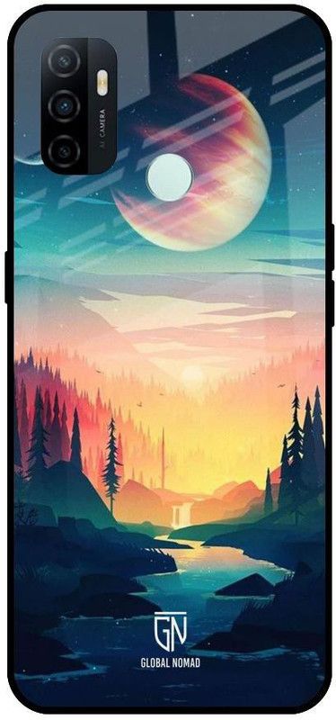GLOBAL NOMAD Back Cover for Oppo A33  (Multicolor, Grip Case, Silicon, Pack of: 1)