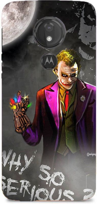 NDCOM Back Cover for Motorola Moto G7 Power Avengers End Game Joker With Gauntlet Printed  (Multicolor, Hard Case, Pack of: 1)