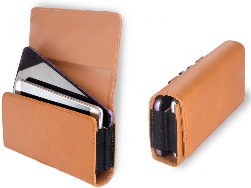 HITFIT Pouch for Apple iPhone 6s Plus / Apple iPhone 6 Plus  (Brown, Dual Protection, Pack of: 1)