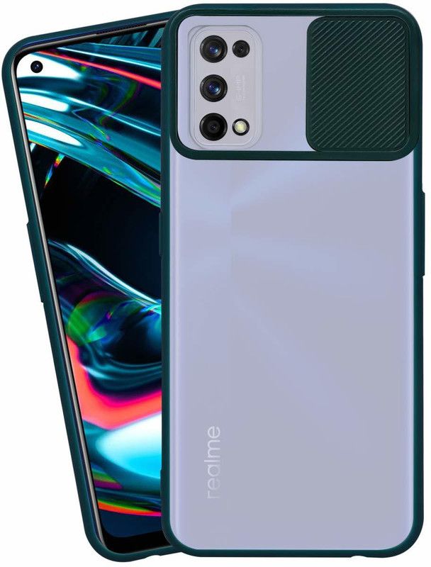 Shining Stars Bumper Case for Realme X7  (Green, Camera Bump Protector, Pack of: 1)