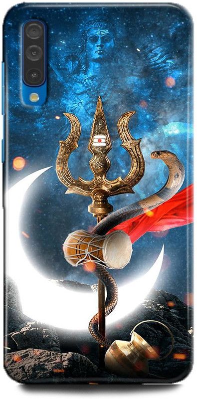 FIKORA Back Cover for Vivo Z1x, TRISHOOL, DAMRU, SHIV, SHIVJI, MAHADEV, MAHAKAL  (Multicolor, Hard Case, Pack of: 1)