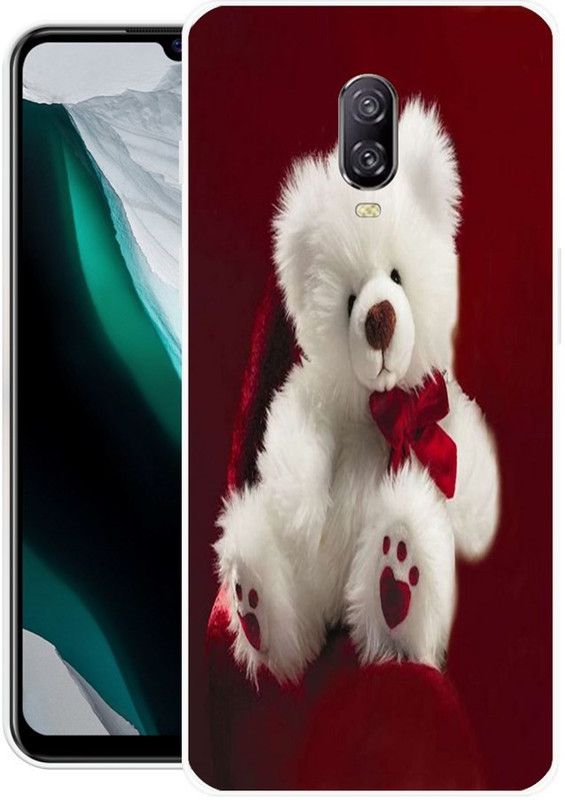 RJ14 (Online) Back Cover for OnePlus 6T, OnePlus 7  (White, Maroon, Grip Case, Silicon)
