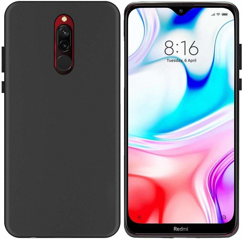 RF Mobiles Back Cover for Xiaomi Redmi 8  (Black, Shock Proof, Pack of: 1)