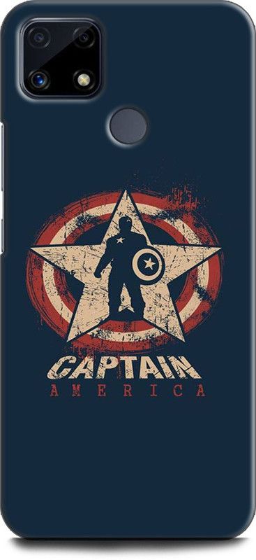 Afterglow Back Cover for Realme C12 CAPTAIN AMERICA, AVENGERS, MARVEL, COMICS, SHEILD, SUPERHERO  (Multicolor, Shock Proof, Pack of: 1)