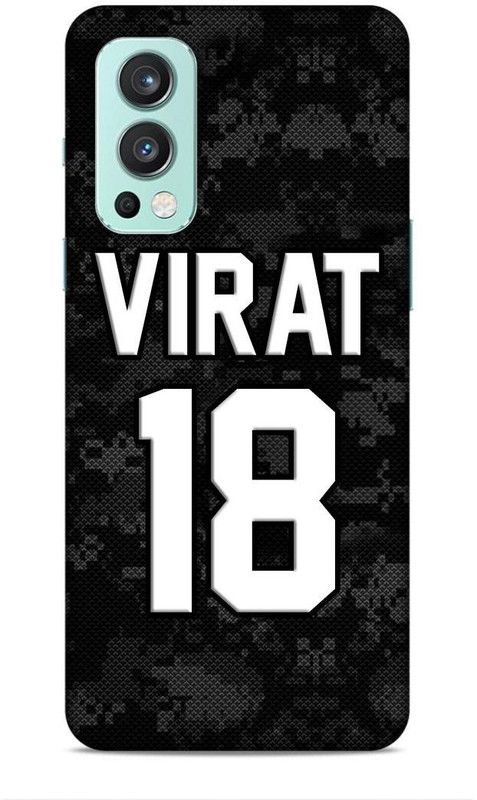 zingcart Back Cover for OnePlus Nord 2, VIRAT 18 Jersey Printed Back Cover Case  (Multicolor, Hard Case, Pack of: 1)
