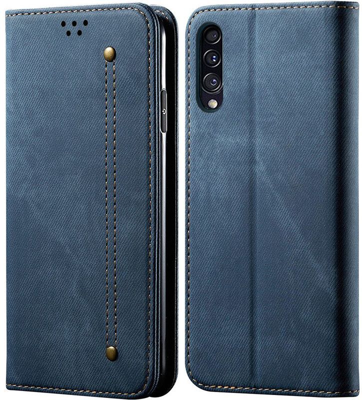 Bepak Wallet Case Cover for Samsung Galaxy A30S / Galaxy A50 / Galaxy A50s  (Blue, Magnetic Case, Pack of: 1)