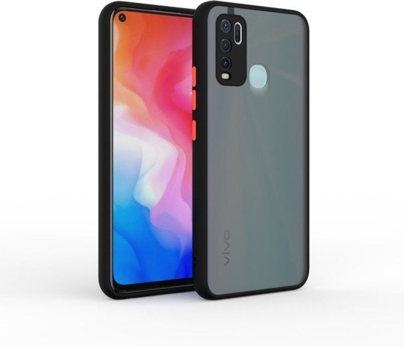 ss creation Back Cover for Vivo Y50, Vivo Y30  (Black, Pack of: 1)