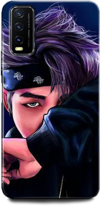 INDICRAFT Back Cover for Vivo Y12G, V2068 HEARTBEAT, BTS, BEAT, HEART, WORLD, ANIME, NAMTAE  (Multicolor, Dual Protection, Pack of: 1)