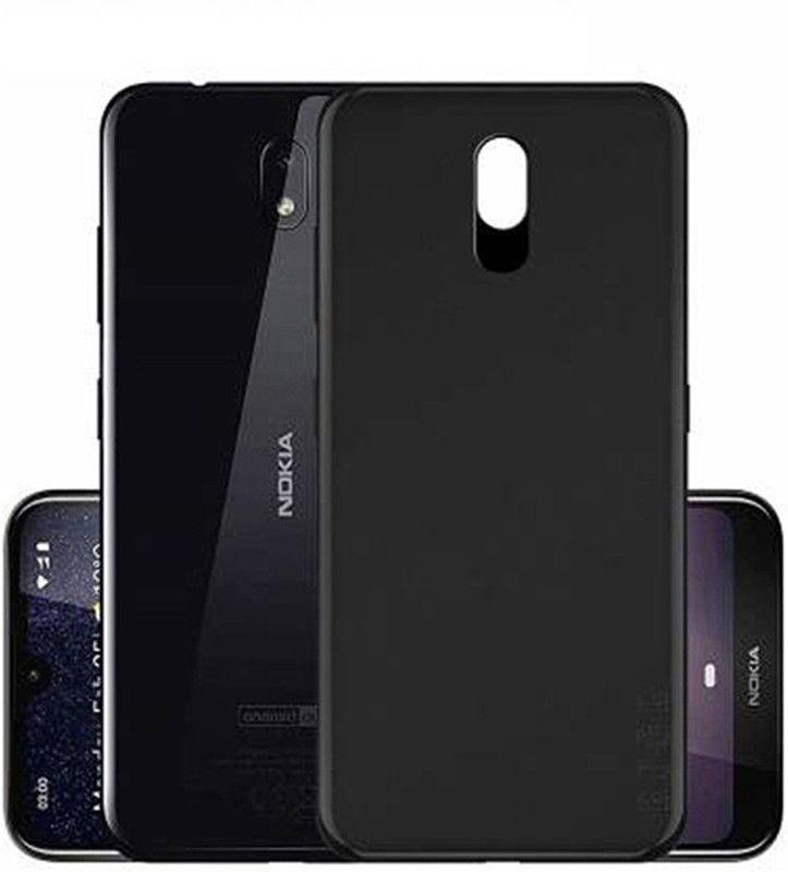 Stunny Back Cover for Nokia 2, Nokia 2 Mobile covers, Camera protection  (Black, Camera Bump Protector, Silicon, Pack of: 1)