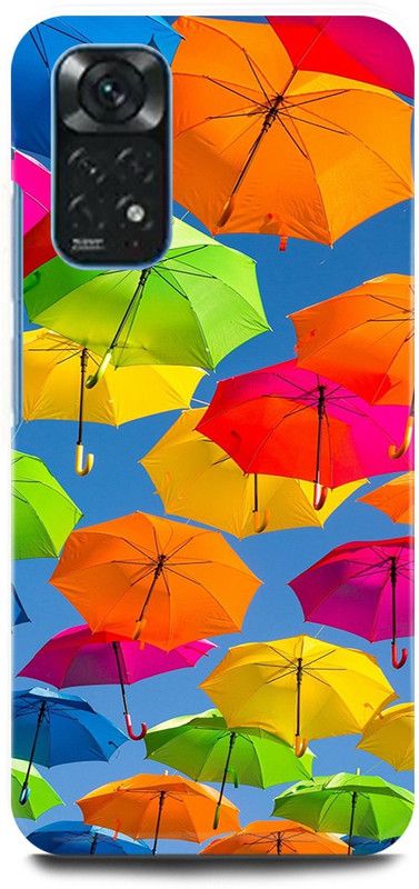 play fast Back Cover for POCO M4 Pro FLYING, UMBRELLA, COLORFULL  (Multicolor, Hard Case, Pack of: 1)