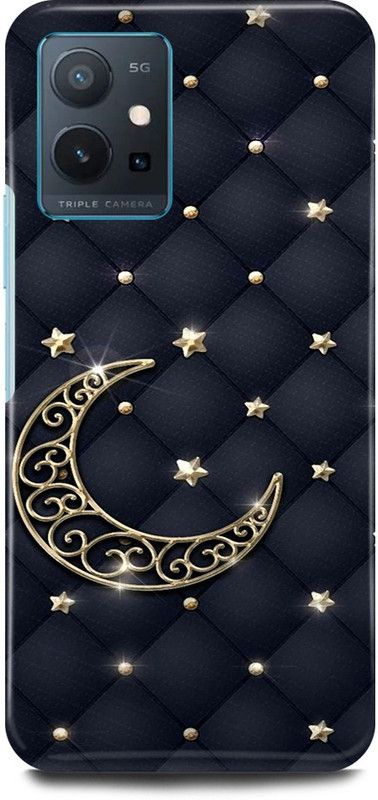 play fast Back Cover for Vivo y75 5G, V2142 MATTRESS, SHAPE, BLACK, GOLDEN, DIAMOND, STAR, MOON  (Multicolor, Hard Case, Pack of: 1)
