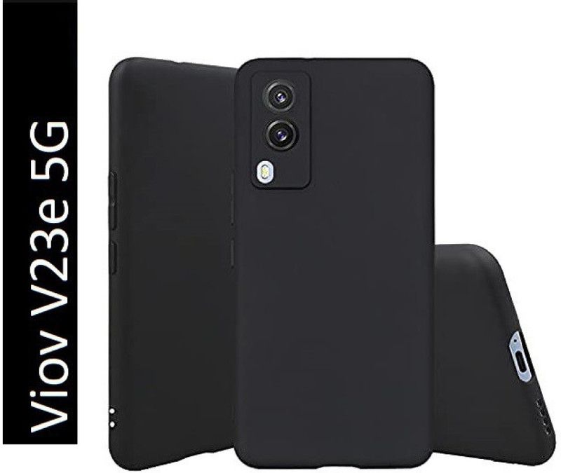 Value Back Cover for Vivo V23 5G  (Black, Matte Finish, Pack of: 1)