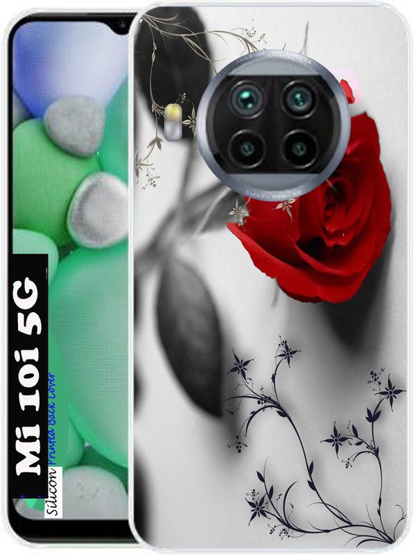 KENTAROELENE Back Cover for MI 10i  (Multicolor, Dual Protection, Silicon, Pack of: 1)