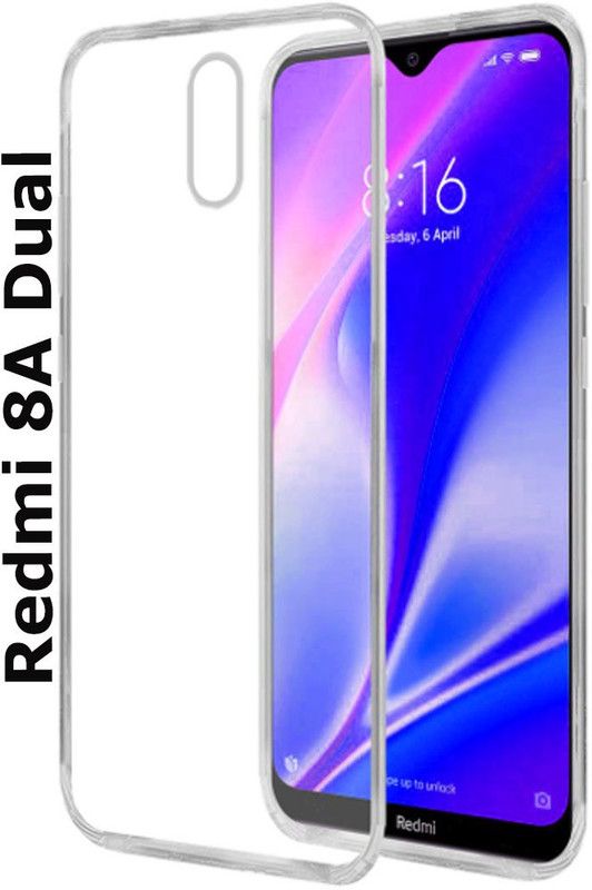 stroxy Back Cover for Mi 8A dual  (Transparent, Dual Protection, Silicon, Pack of: 1)