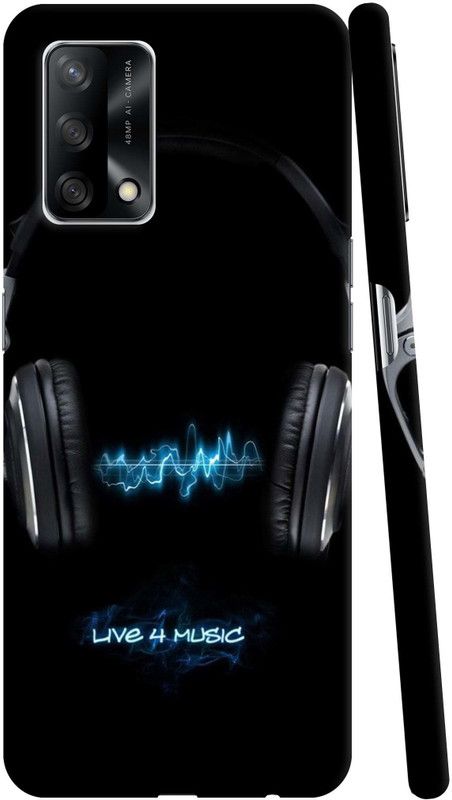 GS PANDA COLLECTIONS Back Cover for OPPO F19S  (Black, Blue)