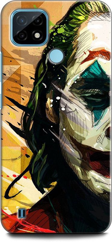 INDICRAFT Back Cover for Realme C21Y, RMX3261 JOKER, DARK KNIGHT, BATMAN, DC COMIC  (Multicolor, Dual Protection, Pack of: 1)