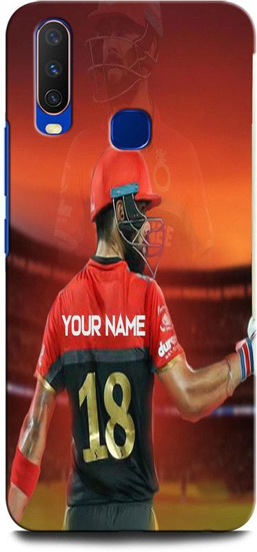 GRAFIQE Back Cover for Vivo Y17 1902 VIRAT, KOHLI, INDIA, CRICKET, PLAYER, SPORTS, ROYAL CHALLENGERS  (Multicolor, Shock Proof, Pack of: 1)