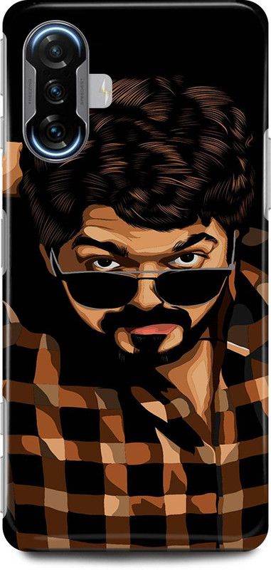 play fast Back Cover for POCO F3 GT VIJAY, THALAPATHY, SOUTH, ACTOR, HERO, MASTER  (Black, Hard Case, Pack of: 1)