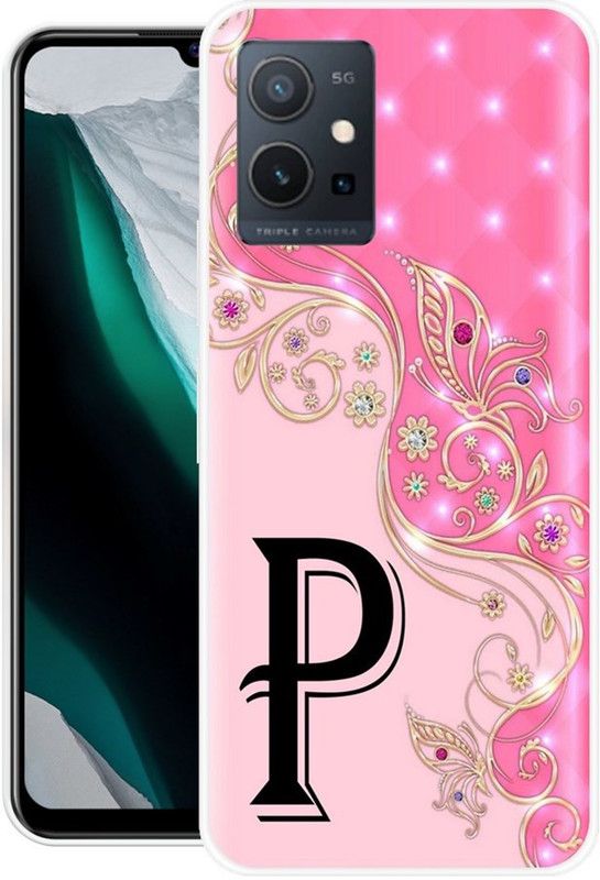 Sswastik Back Cover for Vivo Y75 5G  (Pink, Grip Case, Silicon, Pack of: 1)