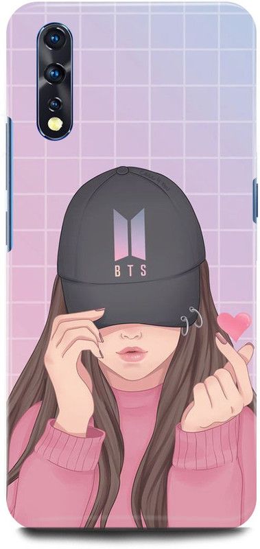 JUGGA Back Cover for vivo Z1x, 1917, BTS, CUTE, GIRL, ARMY, LOVE, MUSIC, KOREAN, SINGERS  (Beige, Hard Case, Pack of: 1)