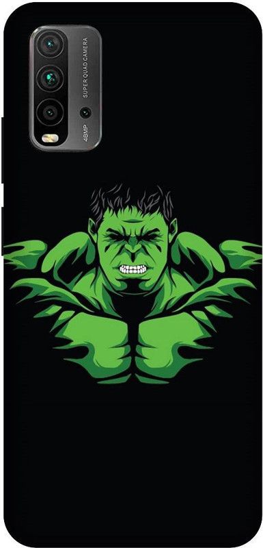 UMPRINT Back Cover for Redmi 9 Power  (Black, Hard Case, Pack of: 1)