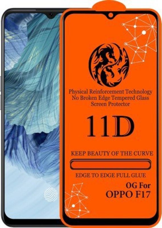 MT Guard Edge To Edge Tempered Glass for OPPO A16 (Full Glue Protection)  (Pack of 1)