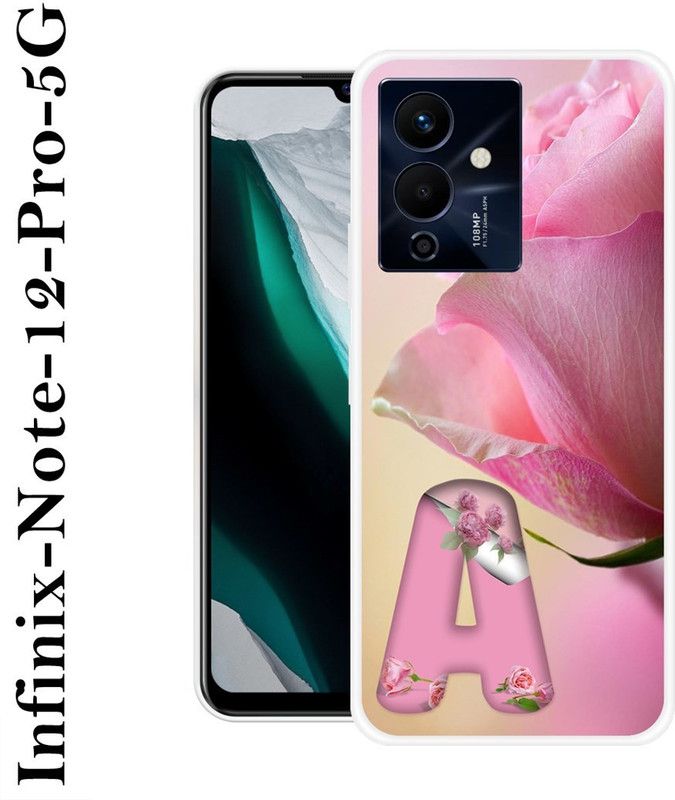 INDIALAND Back Cover for Infinix Note 12 Pro 5G  (Pink, Hard Case, Silicon)