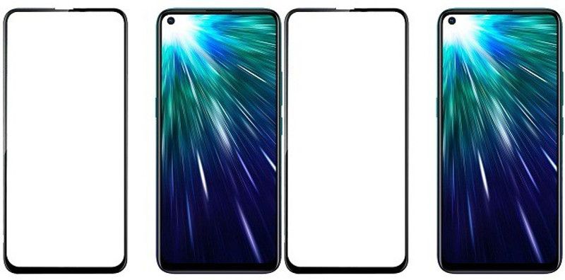 HOBBYTRONICS Edge To Edge Tempered Glass for Vivo Z1 Pro  (Pack of 2)