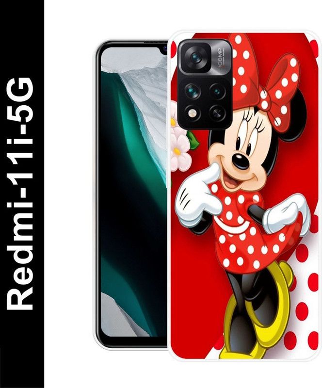 Aabra Back Cover for Redmi 11i 5G  (Red, Flexible, Silicon, Pack of: 1)