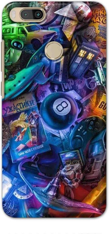 NDCOM Back Cover for Mi A1 Loot Box Printed  (Multicolor, Hard Case, Pack of: 1)