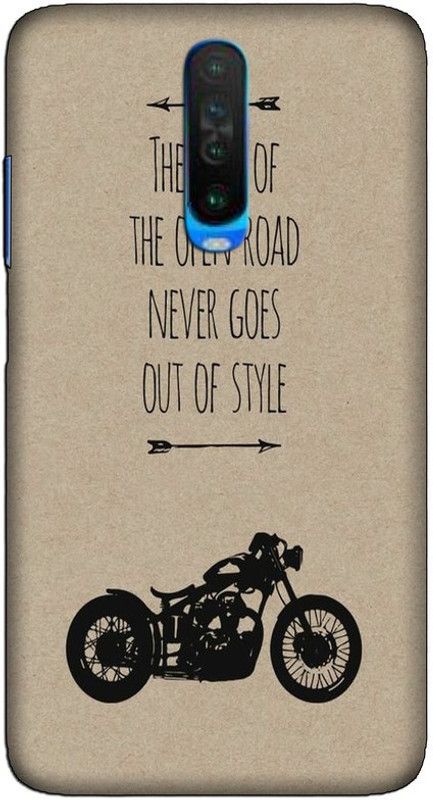 CROKIAN Back Cover for POCO X2 Recing bike Back Cover  (Multicolor, Hard Case, Pack of: 1)