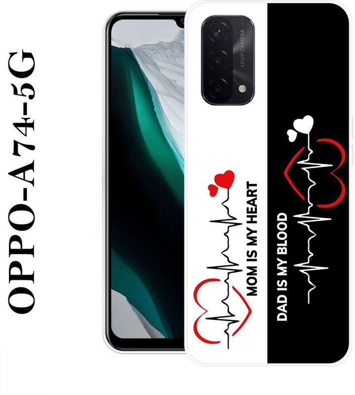 REALKING Back Cover for Oppo A74 5G  (Multicolor, Grip Case, Silicon)