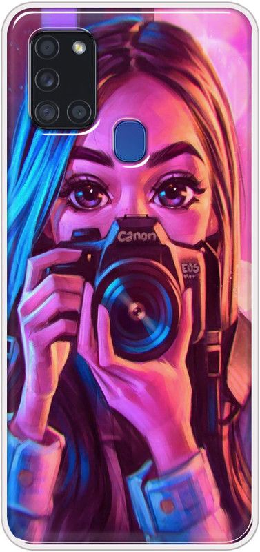 Casemaker Back Cover for Samsung A21s  (Multicolor, Grip Case, Silicon, Pack of: 1)