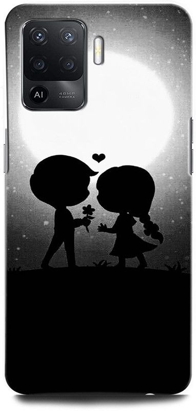 ORBIQE Back Cover for OPPO F19 Pro CPH2285 GIRL BOY LOVE, ANIME, ROSE, MOON, COUPLE, SWEET COUPLE  (Multicolor, Hard Case, Pack of: 1)