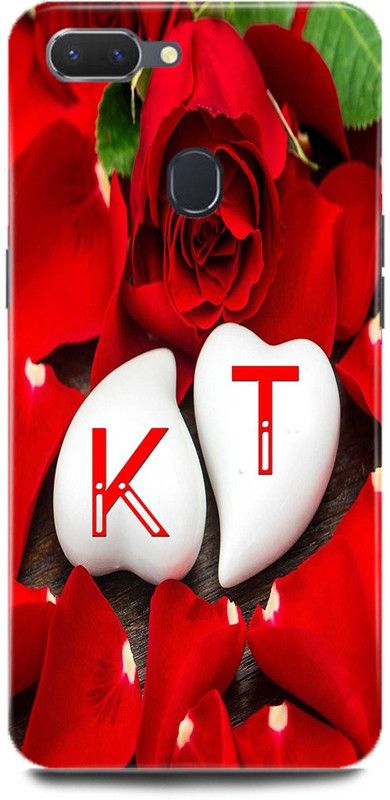 MP ARIES MOBILE COVER Back Cover for Realme U1/RMX1831,K Loves T Name,K Name, T Letter, Alphabet,K Love T NAME  (Multicolor, Hard Case, Pack of: 1)