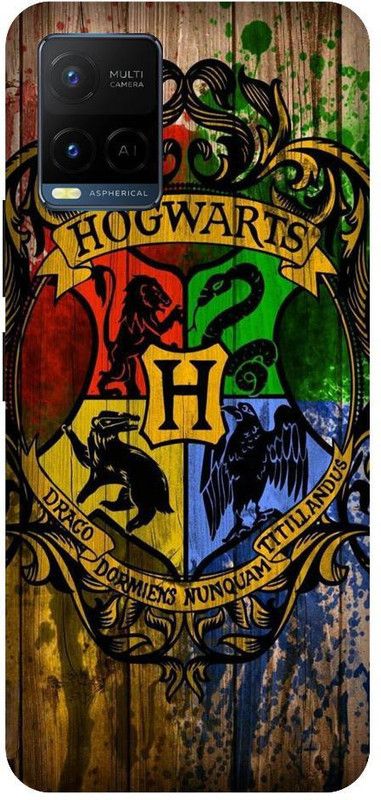 BYXIS Back Cover for Vivo Y21 Harry Potter, Hogwarts, Harry Potter Logo  (Multicolor, Shock Proof, Pack of: 1)