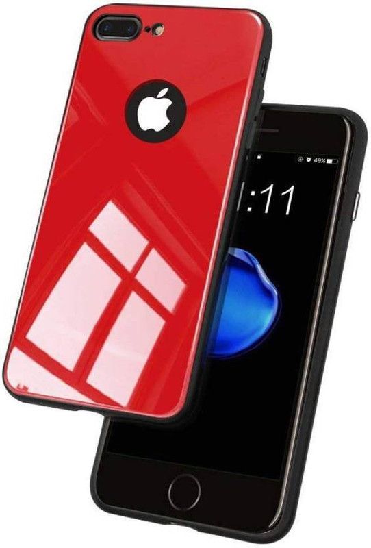 AmericHome Back Cover for Apple iphone 6s Classy & Stylish Hard Glass Finish  (Red, Dual Protection)