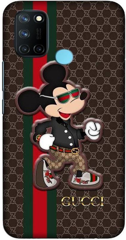 CROKIAN Back Cover for Realme 7i GUCCI Back Cover  (Multicolor, Hard Case, Pack of: 1)