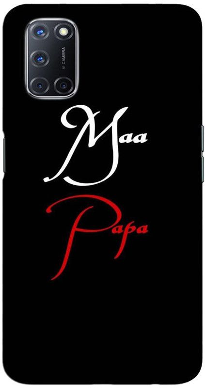 CROKIAN Back Cover for OPPO A52  (Black, Red, Hard Case, Pack of: 1)