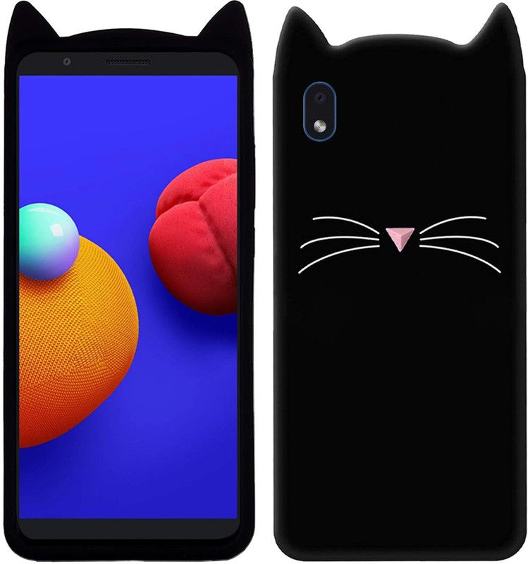 SMARTPOCKET Back Cover for Samsung Galaxy M01 Core  (Black, 3D Case, Pack of: 1)
