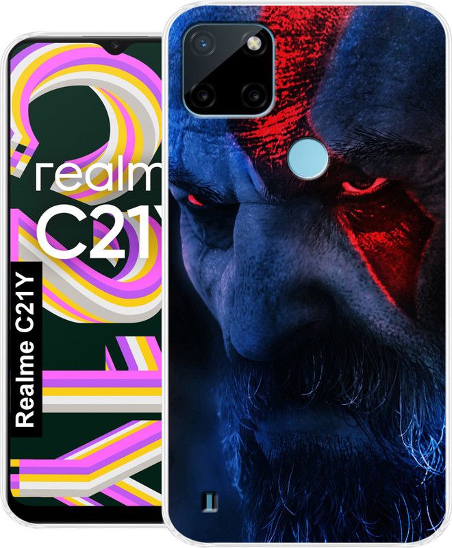 Coolcase Back Cover for Realme C21Y  (Multicolor, Grip Case, Silicon)