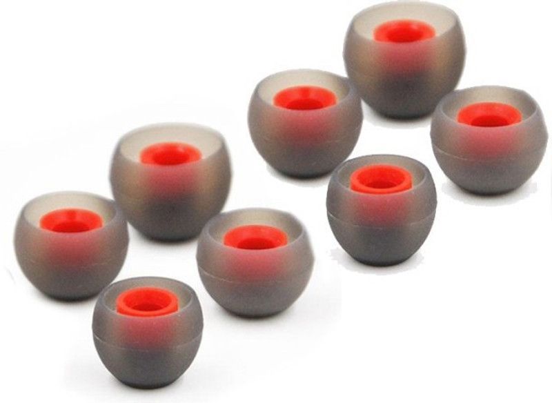 THE DARK NIGHT YTM 8 Pcs (4 Pair) Orange, Grey Double Color Original S... In The Ear Headphone Cushion  (Pack of 1, Multicolor)