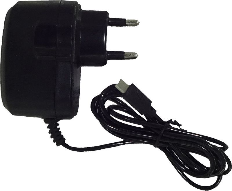 VJT 5 W NA 1 A Mobile Universal SK-GOLD 5V 1 Amp Charger  (Black, Cable Included)