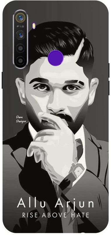 Wall Art Back Cover for Realme 5 Pompadour, Hair Style  (Multicolor, Dual Protection)