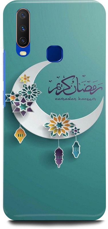 play fast Back Cover for Vivo Y15, 1901 WHITE, MOON, CHAAND, ALLAH, MUSLIM, GOD  (Green, Hard Case, Pack of: 1)
