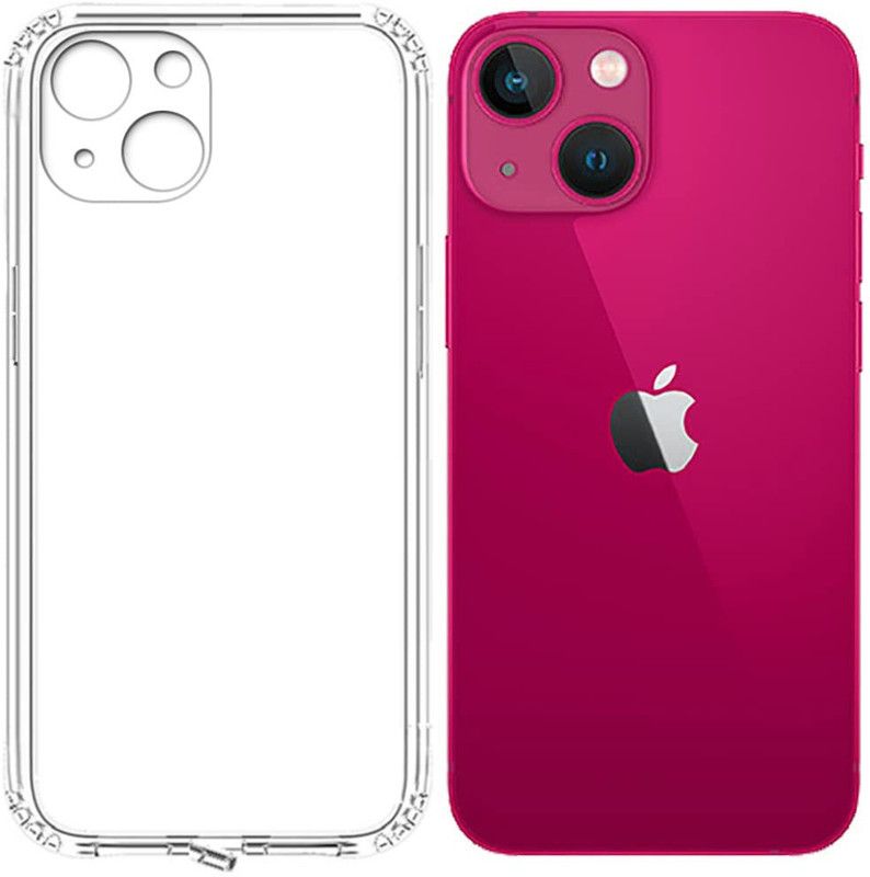ASMANTIC Back Cover for Apple Iphone 13 Mini  (Transparent, Silicon, Pack of: 1)
